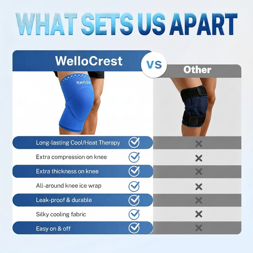 WelloCrest™ 360° Hot & Cold Knee Recovery Wrap