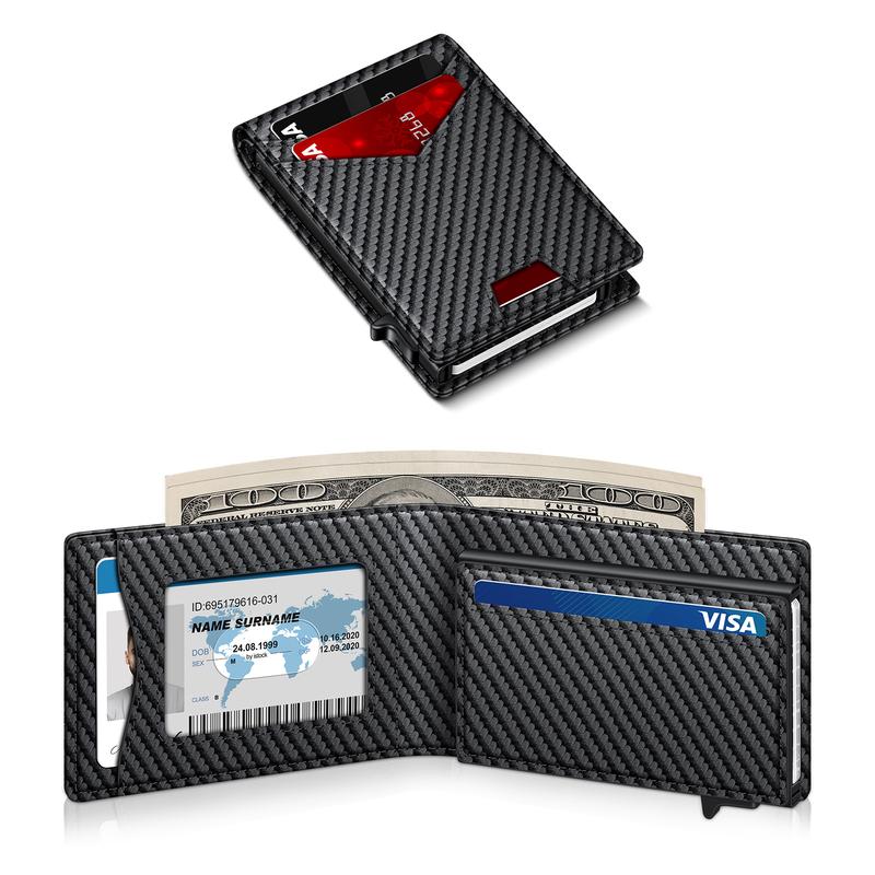 VaultGuard™ Leather RFID Pop-Up Wallet