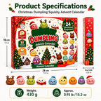 Adorable Squishy Surprise Box | Dumpling Squishy Advent 2026 Calendar -  Holiday Gift