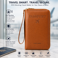 RFID Blocking Premium Leather Travel Wallet