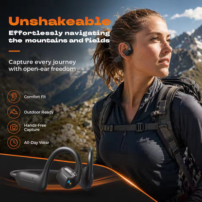 AI Smart Headphones with HD Camera and AI Voice Assistant
