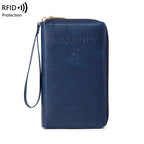 RFID Blocking Premium Leather Travel Wallet