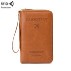 RFID Blocking Premium Leather Travel Wallet