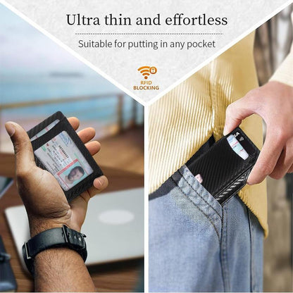 VaultGuard™ Leather RFID Pop-Up Wallet