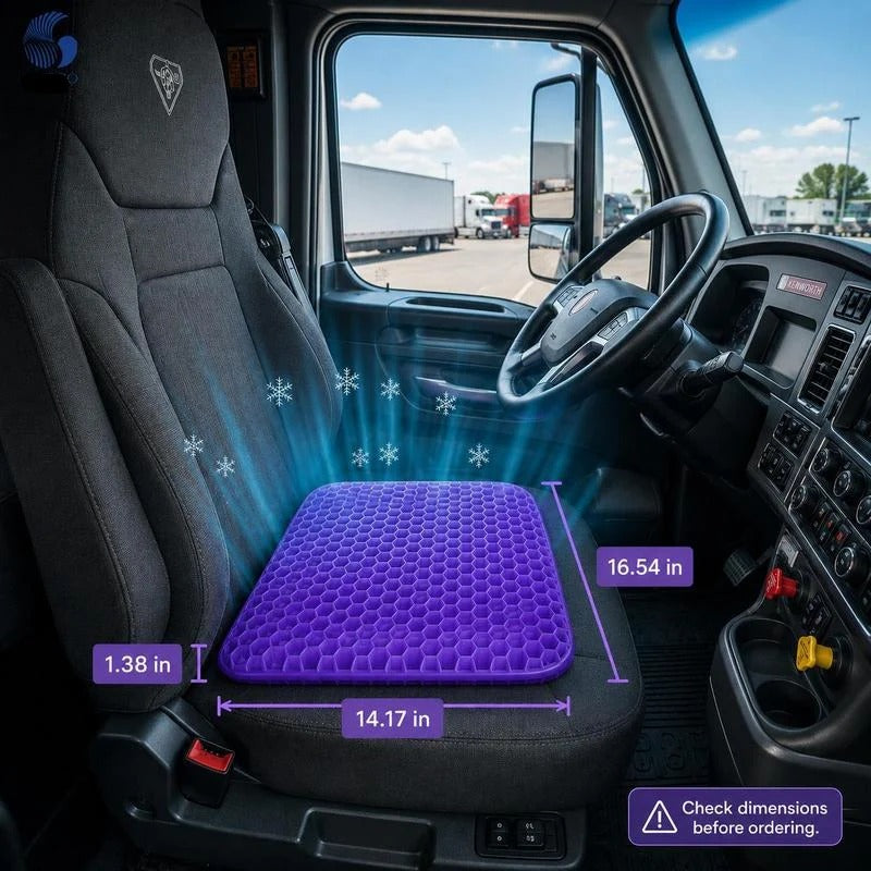WelloCrest™ Double-Thick Hexa gel Seat Cushion