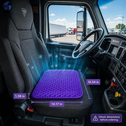 WelloCrest™ Double-Thick Hexa gel Seat Cushion